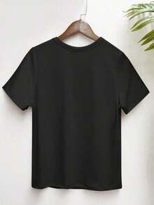 LUNE Camiseta de manga corta casual, cómoda y versátil para mujer con estampado de calavera y gato, adecuada para el hogar y el exterior - Gris Claro - Ver 9