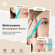 12pcs Women Eyebrow, Face & Body Hair Trimmer Set, Includes Razor, Makeup Tools, Depilator, Hair Clipper, Storage Case - Multicolor - View 5