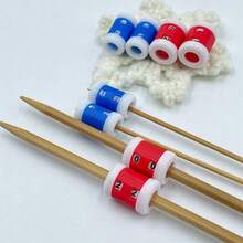 4/1pcs Manual Knitting Row Counter, Red/Blue Handheld Knitting Marker, Knitting Row Counter, Hand-Knitting Tool Row Counter, Suitable For Knitting Markers, Row Counting Rings, Sewing And Craft Accessories, Perfect For DIY Beginners - Multicolor - View 4