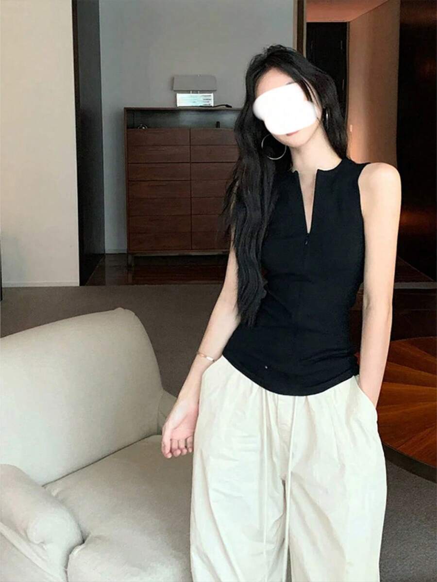 Women Tops - Black - View 1
