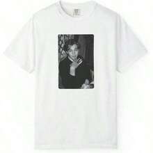 Leonardo Dicaprio Black And White Top Tee Vintage-Shirt, Long Sleeve, Sweatshirt Retro-Shirt - White - View 1