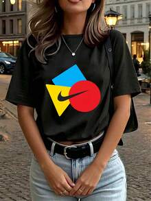 Women T-Shirts - Black - View 4