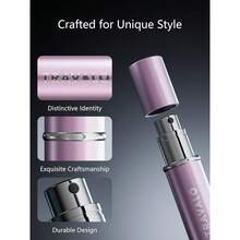Refillable Perfume Atomizer, Bottom Filling Fragrances Perfume Bottle, Cologne Dispenser, Travel Sized, Portable Sprayer Women Men, (ESSENTI, PINK) - PINK + ESSENTI - 查看 5