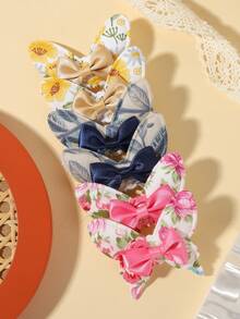 6pcs Bow Hair Clips, Unique Design, Practical & Durable, Fashionable Accessories, Great Birthday Gift - Mixed color - View 14
