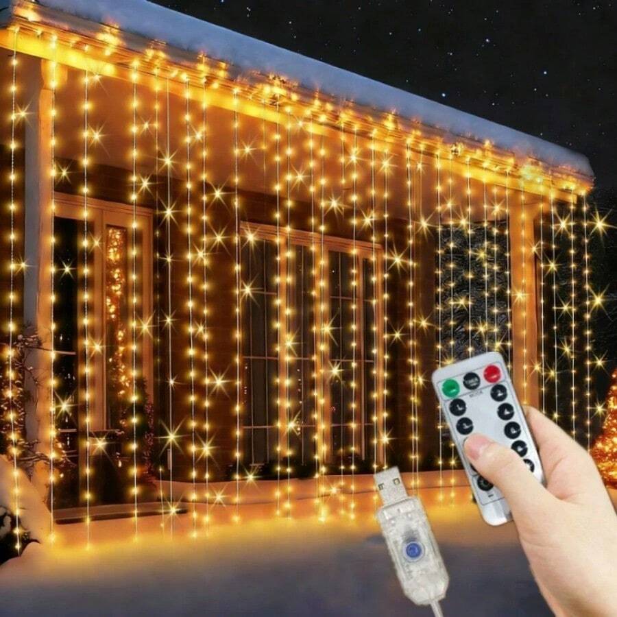 6M/3M - USB Powered Indoor Decorative LED String Lights With Remote Control, Suitable For Walls, Curtains, Atmosphere Decoration For Single Party, Birthday, Wedding