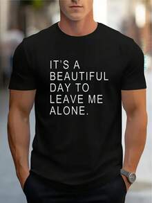 Comfortable Crew Neck Casual Cotton Short Sleeve T-Shirt, Soft Breathable Top, Clothing, Summer Spring Streetwear, Cotton Fabric, Fashionable Letter Print - 白色 - 查看 11