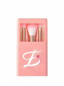 1 Set Portable Makeup Brush Set With Mirror, Heart-Shaped Letter A-Z Print, Boxed Makeup Brush Set, Multi-Functional Foundation Brush And Eyeshadow Brush, High-Quality Bristles, Beginner Makeup Tools, Cosmetic Storage Rack, Suitable For Travel, Daily Use, Home Use, Perfect Gift For Girls, Teens, Makeup Enthusiasts, And Essential For Mother's Day, Father's Day, Graduation, National Day - Multicolor - View 13