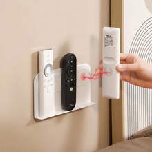 1/2pcs Household Magnetic Remote Control Storage Rack Magnetic Absorption Nano Rack Wall Hanging Rack Scissors Key Storage Rack - Blanco C4191A - Ver 5