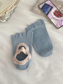 1/3 Pasang Kaos Kaki Yoga Berenda, Kaos Kaki Jari Terpisah, Gaya Lucu, Koleksi Musim Semi/Panas Terbaru, Desain Anti Selip, Tali Elastis, Warna-warni, Cocok untuk Yoga, Pilates, Kebugaran, dan Penggunaan di Rumah - MultiWarna - View 16
