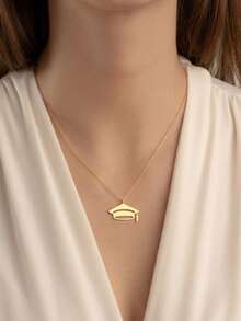 Customized Graduation Cap Necklace With Name, Personalized Commemorative Jewelry, Customized Graduation Necklace With Graduate's Name, Customized High School/University Graduation Gift, Meaningful Graduation Commemorative Premium Necklace, Personalized Gift For Her/Daughter, Graduation Friend Gift - Multicolor - View 5