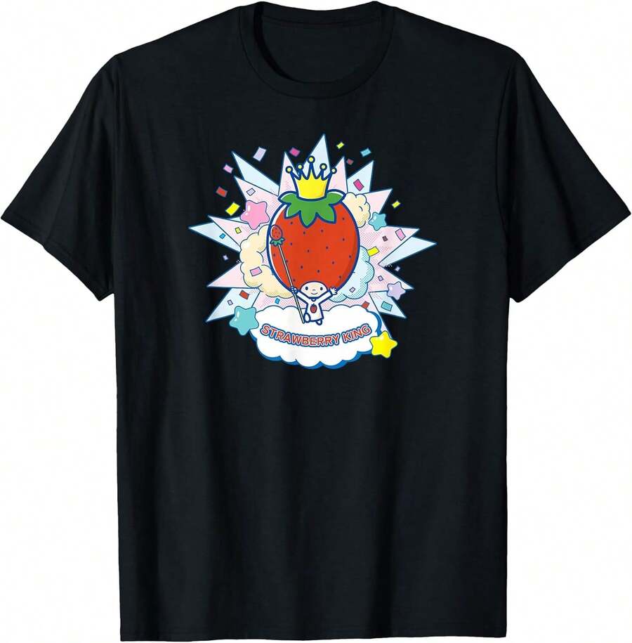 Camiseta con el ranking de personajes de Strawberry King 2025 - Negro - Ver 1