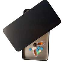 Convenient Money Protector Case Medicine Organization Paper Money Holder Tinplate Currency Tray Small Metal Cash Storage Box - A1 - Ver 4