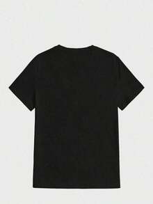 1 Piece Plus Size T-Shirts For Women, Lauryn Hill Graphic T-Shirt, (1 Piece) Casual Printed T-Shirt 100% Cotton, Short Sleeve Crew Neck, Cotton T-Shirt, For, Gift, Summer, Unisex 180g 100% Cotton - 黑色 - 查看 2