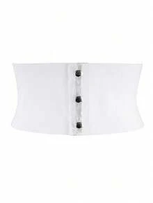 1 chiếc phụ kiện thời Phục Hưng dành cho nữ, áo corset ren trắng xuyên thấu, trang phục gợi cảm phù hợp cho tiệc Halloween hoặc mặc hàng ngày với những bộ trang phục độc đáo. - trắng - Xem 4