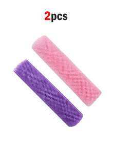 2pcs African Exfoliating Towel Set, Double-Sided Soft/Coarse Exfoliation, Effectively Cleanses Body, Premium Mesh Material, Convenient Tie Design, Loofah Towel & Bath Sponge, Leaves Skin Smooth, Suitable For Daily Use - Multicolor - View 9