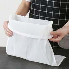 Reusable Fine Mesh Nylon Filter Bags, Suitable For Making Juice, Cheese, Cold Brew Coffee, Etc. Ultra-Fine Nylon Filter Cloth Multi-Purpose Food Strainer Bags, Nylon Material, No Static, Essential For Kitchen, Ideal Christmas Kitchen Gift For Home Chefs, Can Save Kitchen Storage Space - White - View 7