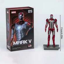 Marvel 漫威系列钢铁侠玩具人偶，精致手工模型，适合桌面摆放，送给男友/老公的酷炫生日礼物，玩具 - 彩色 - 查看 8