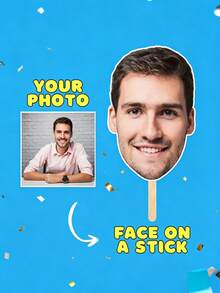 Custom Photo Mask, Personalized Wedding Portrait, Custom Big Head Hollow Portrait Stick, Custom Face Hollow Party Decoration Accessory, Upload Photo, Suitable For Birthday, Wedding, Friends, Family, Best Gift, Party, Decoration, Multi-Functional, Custom, Personalized, Unique, Bachelor Party, Birthday Party Costume, Classroom Decoration/Back To School/Party Decoration - Multicolor - View 7