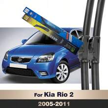 适用于起亚Rio 2 JB 2005-2011款（2006、2007、2008、2009、2010）的前雨刮片，尺寸为22英寸+16英寸，仅适用于U/J型钩式雨刮臂。 - T0022+0016 - 查看 8