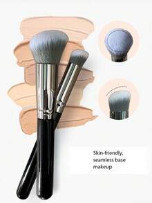 1pc Large Coverage Concealer Brush, Multi-Functional Makeup Tool For Foundation, Concealing Dark Circles, Blemishes, Freckles, Portable Makeup Brush - Multicolor - View 3
