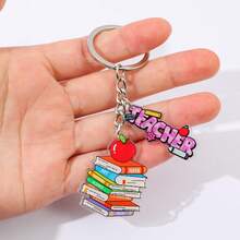 Teacher's Day Gratitude-Themed Keychains, Cute Acrylic Teacher Keyring Pendants, Suitable For Back-To-School Season, Graduation Season And School Opening Season, Thank-You Gifts For Teachers - One Size - View 7