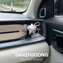 1 kẹp khuếch tán hương thơm hình trái tim cho ô tô, kẹp hương thơm gắn cửa gió điều hòa ô tô, bộ khuếch tán hương thơm lâu dài cho ô tô. - Đồ trang trí hình trái tim và ngôi sao - Xem 2