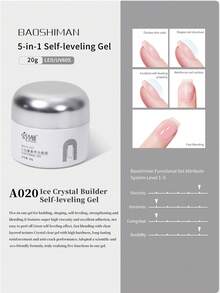 Gel constructor de carámbanos BAOSHIMAN sin necesidad de limpiar en frasco, gel de uñas multiusos para unir rhinestones, esculpir, aplicar polvo y modelado 3D - Multicolor - View 16