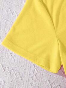 Camisetas de manga corta tallas grandes "Too Many Storms" - Amarillo - Ver 5