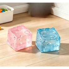 Juguete de apretar Squishy-Nuevo Queso Glaciar-Queso Borgoña-Juguete de alivio del estrés-Juguete de apretar Queso Glaciar Transparente-Queso de apretar de alta estética-Squishy-Apretar de maltosa transparente-Rebote lento-Tacto súper suave-Juguete de alivio del estrés súper-Juguete para niños-Juguete para niñas-Regalo perfecto - Multicolor - Ver 5
