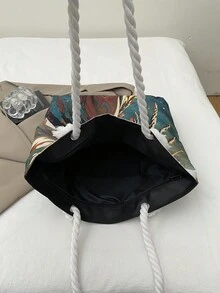 Bolso de mano de gran capacidad para mujer, nueva llegada de bolso de hombro minimalista para ir al trabajo - Multicolor - Ver 4