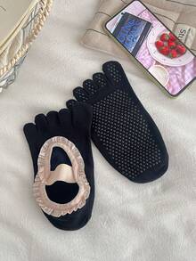 1/3 Pasang Kaos Kaki Yoga Berenda, Kaos Kaki Jari Terpisah, Gaya Lucu, Koleksi Musim Semi/Panas Terbaru, Desain Anti Selip, Tali Elastis, Warna-warni, Cocok untuk Yoga, Pilates, Kebugaran, dan Penggunaan di Rumah - MultiWarna - View 15