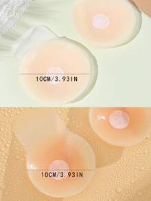 2-4片装可重复使用加大码硅胶乳贴 | 自粘式提胸胶带，适合大胸 | 隐形圆形胸贴，适合吊带背心/无肩带连衣裙，防下垂乳沟胶带，防水加厚硅胶胸贴，隐形无肩带粘性文胸，可重复使用硅胶文胸，提拉支撑，适合小胸/大胸。特别适合婚纱摄影、无肩带连衣裙、泳装、比基尼、露背装和晚礼服。 - 彩色 - 查看 18