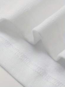 230G - Camiseta de manga corta para hombre, 100% algodón de alto gramaje, con estampado gráfico 'DJ' - Ajuste cómodo, cuello redondo, lavable a máquina, top casual de verano, perfecta para vacaciones, ajuste elástico para uso diario. - Blanco - Ver 4