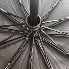 72-Bone Fully Automatic Alloy Umbrella, Blocks 99.9% UV Rays. Fabric Dries Instantly. Suitable For Sunny And Rainy Days, Providing Dual Protection. Featuring Thickened Alloy Core, PU Matte Coating, Nano-Repellent Fabric, And LZA+ Transparent Black Coating. Waterproof, Rainproof, And UV-Resistant. - Fully Automatic 72-ribbed Windproof Umbrella - View 3