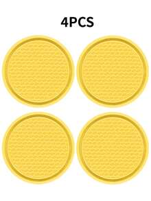 4pcs/2pcs/1pc Universal Car Anti-Slip Cup Holder Mat, Embedded Silicone Cup Pad, Car Interior Accessory Set (7cm/2.75 Inch) - Style a - View 36
