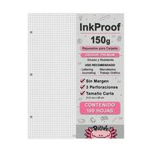 Rayale 100 Hojas Inkproof 150g Sin Margen Carta - Cuadro Chico - Ver 6