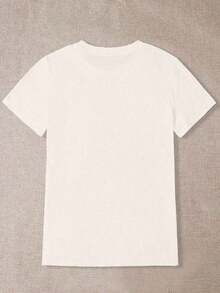 Camiseta informal de mujer de manga corta y cuello redondo con gráfico vintage de toro vaquero - Negro - Ver 6