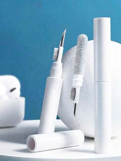 1pc Earphone Cleaning Pen, Phone Cleaning Kit, Wireless Earphone Cleaning Pen Tool, Portable 3-In-1 Computer Cleaning Set With Sponge And Metal Head Electronic Cleaner, 3-In-1 Wireless Earphone Cleaning Tool, Suitable For Professional Earphone Cleaning Kit, Multi-Function Digital Device Cleaning Brush, Computer Phone Digital Duster, Birthday Gift, Kitchen, Bathroom, Household Items