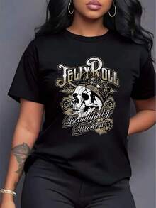 The Loose-Fitting, Crew-Neck Fabric Is Soft, Comfortable, And Breathable. - Black - View 1