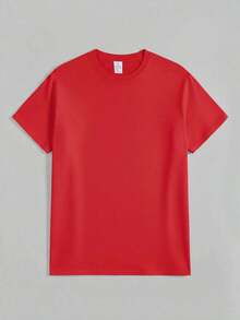 Women's High-Quality Wholesale Colorful Print T-Shirt For Game Day - Fun, Festive, And Casual With Unique Lettering And Softball Pattern, Perfect For Sporting Events And Game Day Celebrations. New Arrival 2026 - 100% Breathable Cotton. Y2K Style Activewear, Crew Neck, 100% Cotton, Soft Fabric, Short Sleeve. - 紅色 - 查看 2