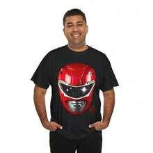 Red Power Ranger T-Shirt - Black - View 2