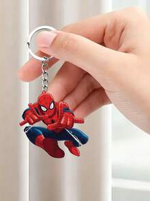Marvel Spider-Man, Avengers Zinc Alloy Keychain Set, Cute Superhero Keychain, Acrylic Pendant, Small Gift Accessory - Multiple Styles - View 2