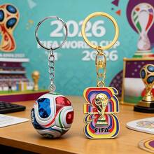 His/Her Gift Party Keychain Gift Set - 2pcs/2026 USA, Canada And Mexico World Cup FIFA Theme Keychain Hook Set, World Cup Football Hercules Trophy Keychain, World Cup Souvenir Pendant, Backpack Decoration Keychain, Exclusive Fan Decoration For Watching World Cup - Multicolor - View 10