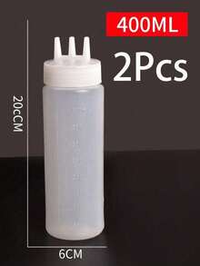 Squeeze Bottle Multi-Function Kitchen Squeeze Bottle - PVC-Free Large Nozzle Dispenser Bottle Refillable Sauce And Syrup Container, Suitable For Kitchen And Restaurant, Leak-Proof Self-Sealing Design Condiment Bottle, Suitable For Ketchup - Multicolor - View 10