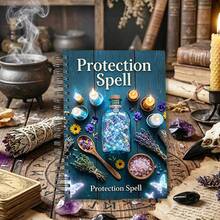 1 Pc A5, 8.3x5.5inch, English Version Protective Magic Notebook, Spiritual Barrier Guide, Suitable As A Mystical Gift For Beginner Witches And Enthusiasts - A5 - View 3