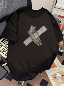 Men T-Shirts - 黑色 - 查看 7