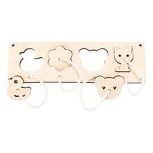 Tablero de madera ocupado, accesorios DIY, juguetes, lámparas, timbre, material didáctico Montessori, capacidad práctica, juegos educativos para niños, regalos2026 XJ4O - Juego de Emparejar Animales - Ver 12