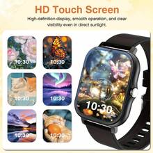 Smartwatch, 1.83-Inch Multifunctional Sports Smartwatch, Featuring Wireless Calling/Music, Message Notifications, Pedometer, Sedentary Reminders, And Multiple Watch Face Wallpapers. Suitable For Both Men And Women, Compatible With Android And IOS. Perfect As A New Year Gift. - Nhiều màu - Xem 8