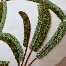 1件椰子树刺绣抱枕套，热带海滩风格靠垫套，家居装饰，适用于客厅和卧室（不含枕芯） - 一個樹 - 查看 8