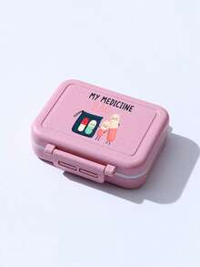 Portable Compartment Pill Box, Travel Pill Storage Box With Cartoon Pill Smiling Face Pattern, Lightweight Sealed Moisture-Proof Medical Storage Container For Pills, Vitamins, Supplements And Medicines, Perfect For Daily Use, Travel, Vacation, Family And Outdoor Emergency Use, Suitable For Families - Multicolor - View 11